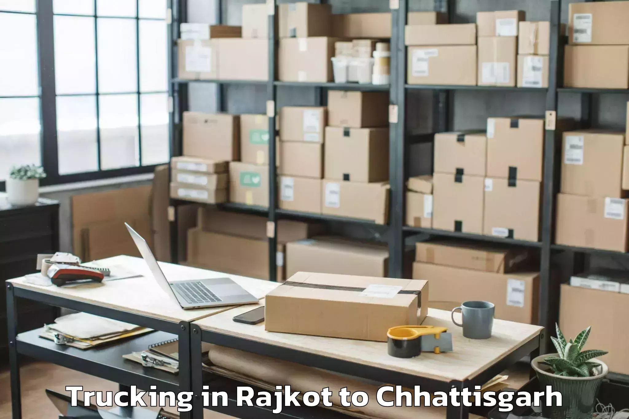 Leading Rajkot to Kharsia Trucking Provider